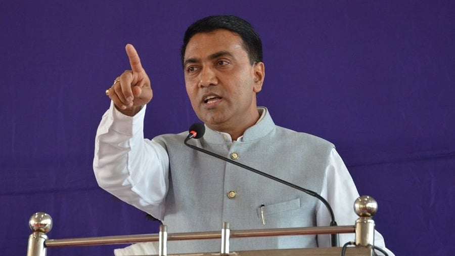 Goa Chief Minister Pramod Sawant. Credit: IANS Photo