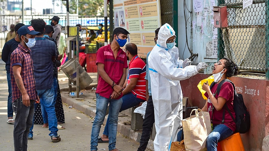 The total positive cases in the city stood at 14,32,754. Credit: PTI Photo