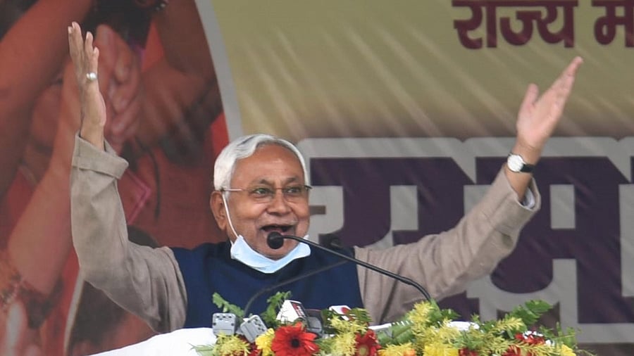 Nitish Kumar at an event. Credit: PTI Photo