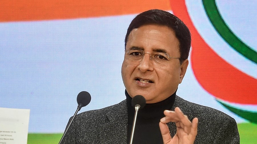 Congress leader Randeep Singh Surjewala. Credit: PTI File Photo