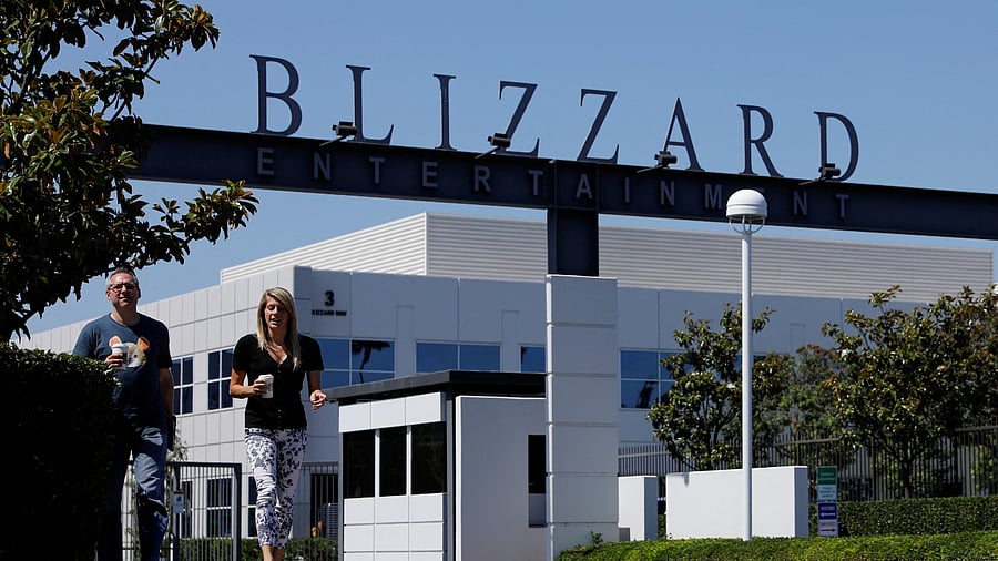 Activision's shares were last up 26% at $82.10, still a steep discount to the offer price, reflecting concerns the deal could get stuck in regulators' crosshairs. Credit: Reuters Photo