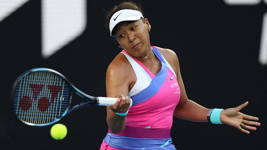 Japan's Naomi Osaka in action during her second round match against Madison Brengle. Credit: Reuters photo