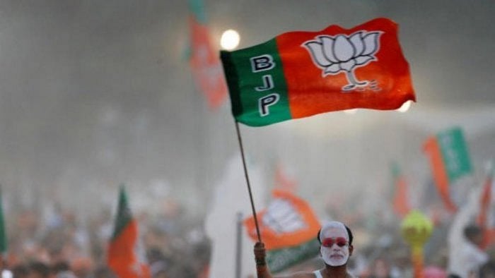 BJP flag. Credit: Reuters Photo