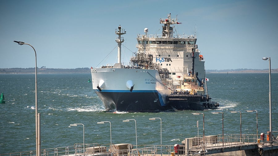 The Suiso Frontier, the world's first hydrogen carrier. Credit: Reuters Photo