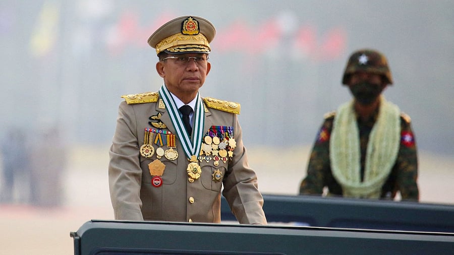 Myanmar's junta chief Senior General Min Aung Hlaing. Credit: Reuters File Photo
