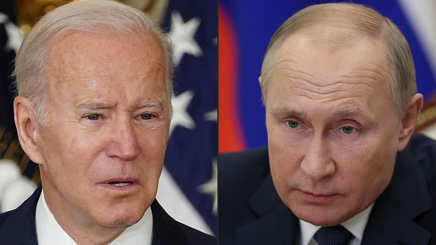 Biden and Putin are in a stalemate over Ukraine. Credit: AFP Photo