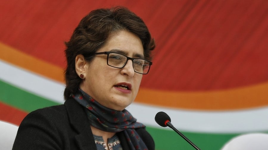 Congress leader Priyanka Gandhi Vadra. Credit: IANS Photo