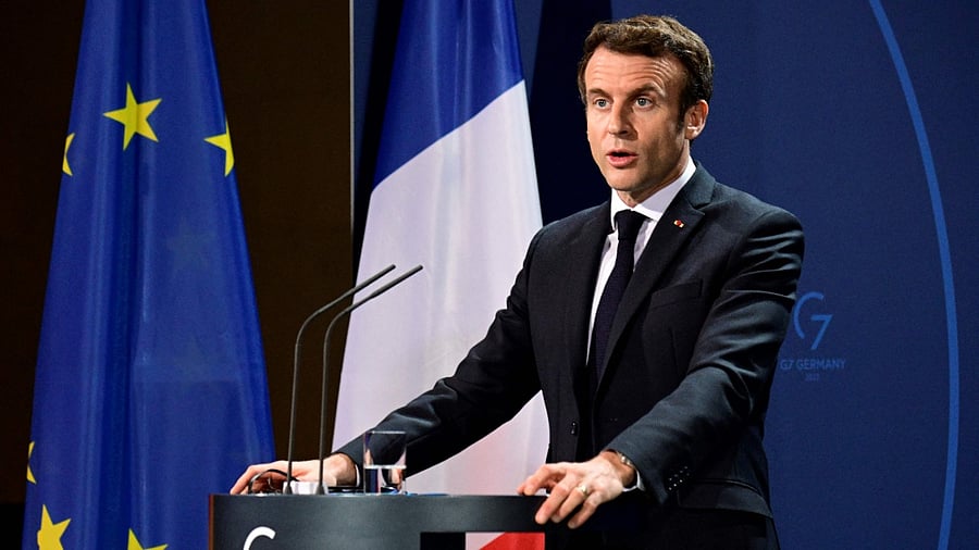 France President Emmanuel Macron. Credit: AFP Photo