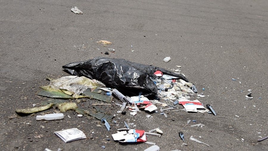 Self-testing kits are now getting added to the pile of biowaste handled by pourakarmikas. Credit: DH Photo/S K Dinesh