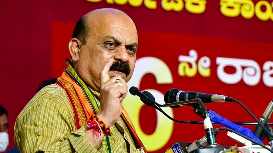 Karnataka Chief Minister Basavaraj Bommai. Credit: IANS Photo