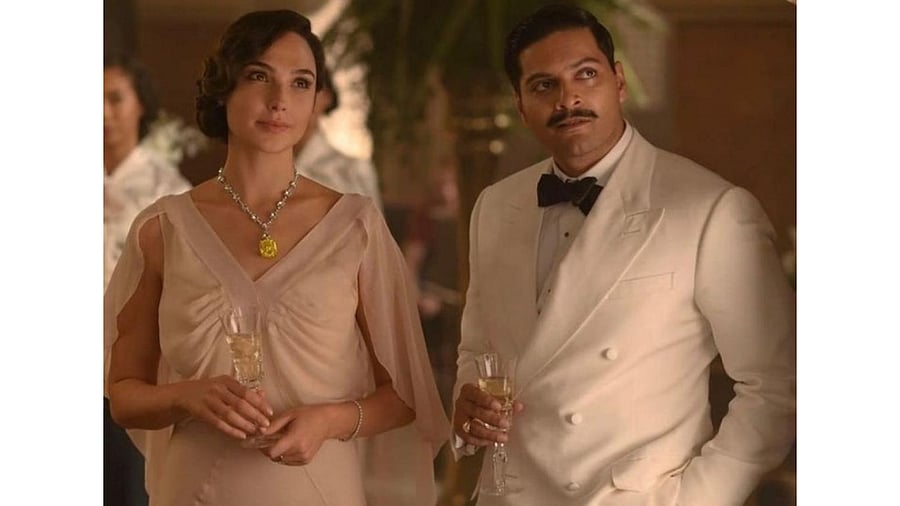 Gal Gadot, Ali Fazal in a still from 'Death on the Nile'. Credit:Instagram