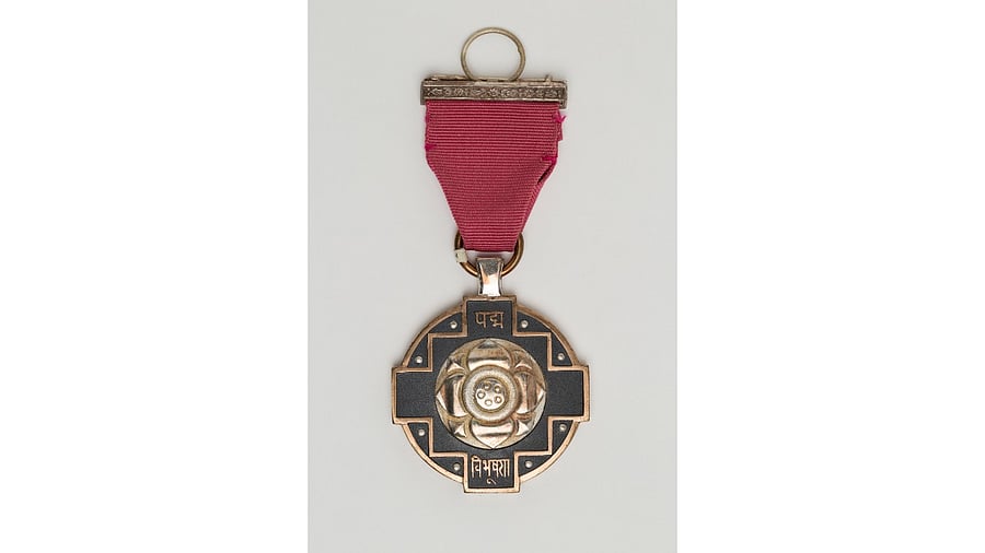A Padma Vibhushan medal. Credit: Special Arrangement