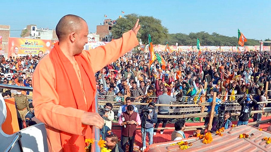 The outfit has served as a power machine for Adityanath to influence poll outcomes in the assembly constituencies in the district. Credit: PTI Photo