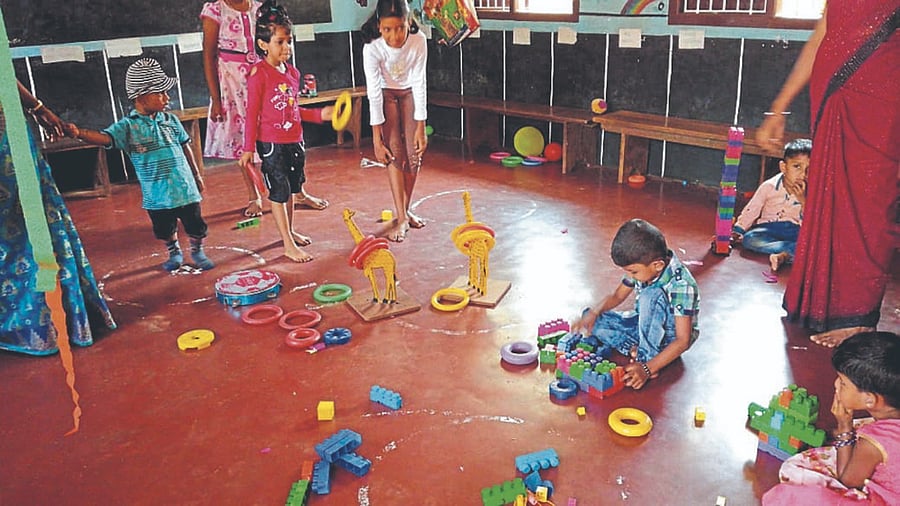 The creches took care of children aged six months to six years while their parents were at work. photo for representation. Credit: DH File Photo