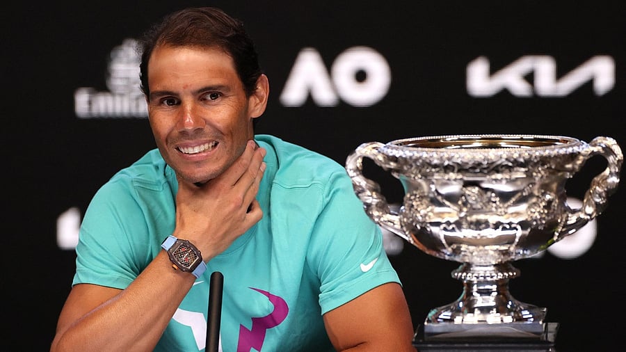 The win put Nadal one clear of Federer and world number one Novak Djokovic on the all-time Grand Slam titles race. Credit: AFP Photo