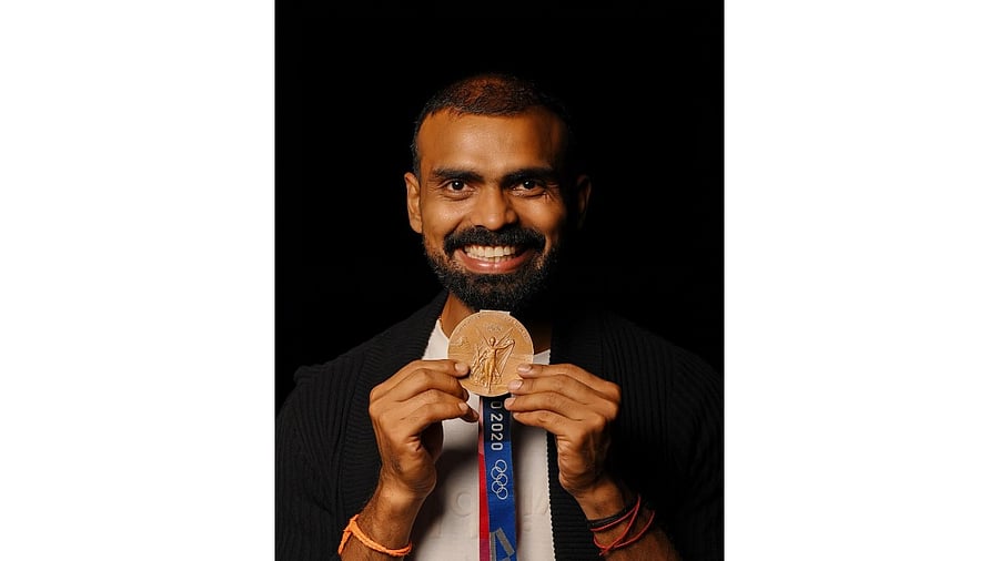 Veteran India hockey goalkeeper PR Srejeesh. Credit: Instagram/sreejesh8