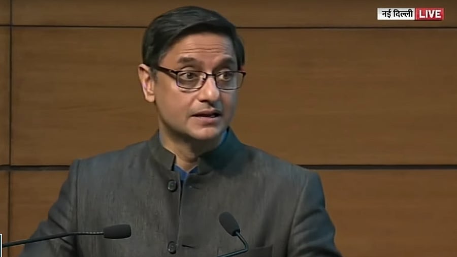 Principal Economic Adviser Sanjeev Sanyal. Credit: Screengrab from Sansad TV