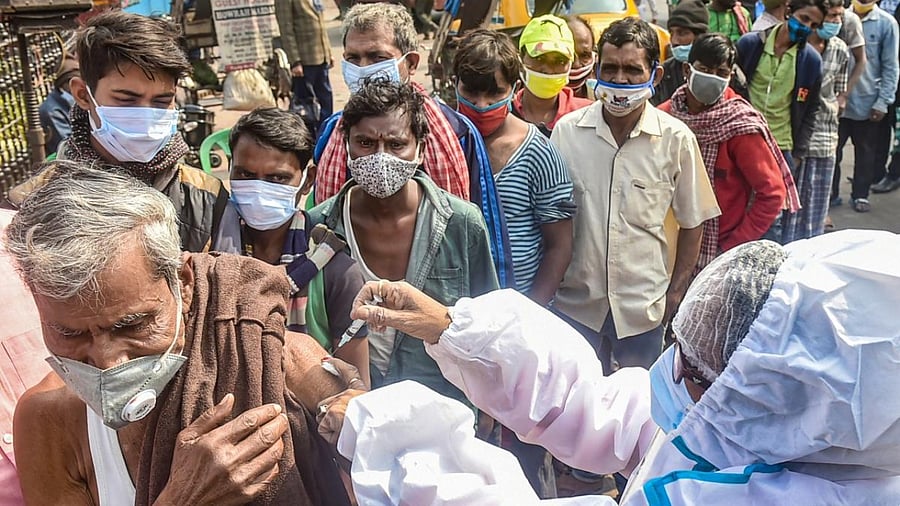 Vaccination camp for needy people. Credit: PTI File Photo