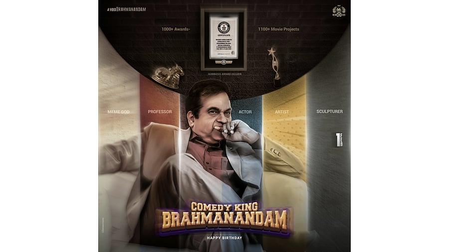 The Common Display Picture for Brahmanandam's birthday. Credit: Twitter/@vamsikaka