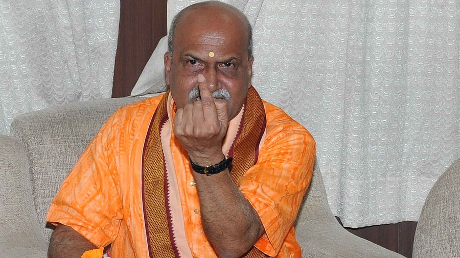 Pramod Muthalik. Credit: DH Photo