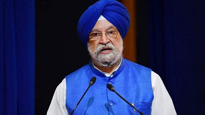 Oil Minister Hardeep Singh Puri. Credit: PTI File Photo
