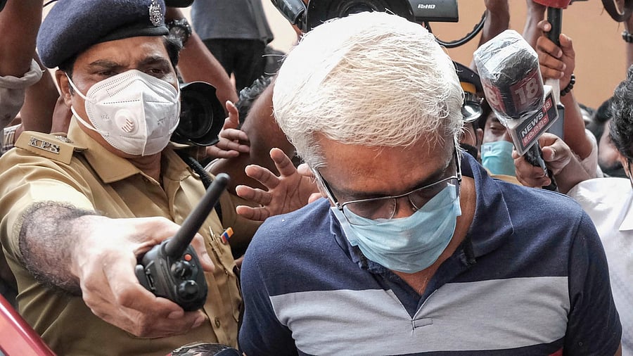 Kerala Chief Minister Pinarayi Vijayan's former secretary M Sivasankar. Credit: PTI File Photo