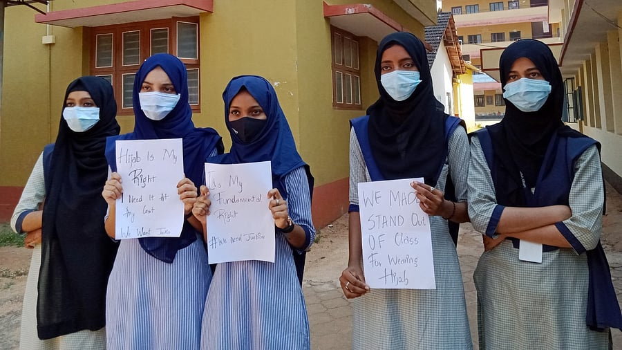 The Udupi students who want to wear the headscarves in class are facing a similar situation to the one faced by Ayesha in 2009. Credit: DH Photo