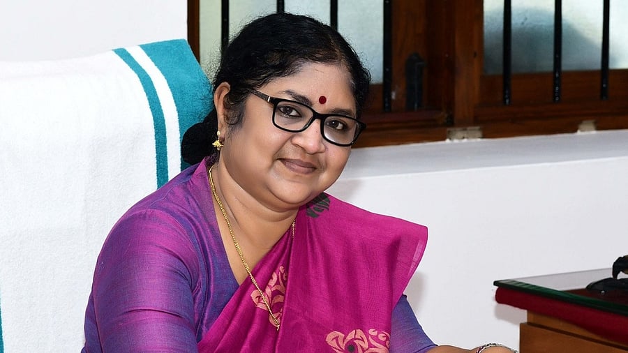 Kerala Education Minister R Bindhu. Credit: Facebook/@drrbindhu
