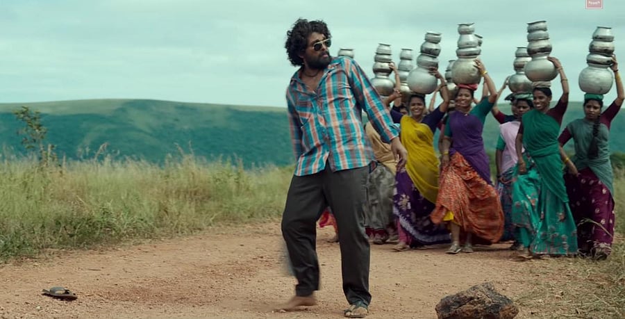 Allu Arjun in 'Srivalli' from 'Pushpa'