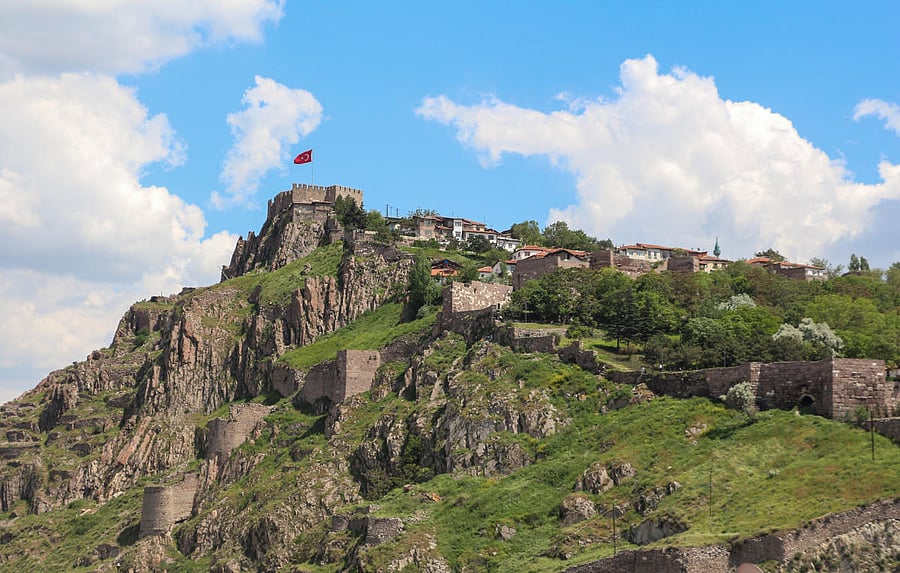Ankara Castle as seen from Haci Bayram Mosque, Ankara