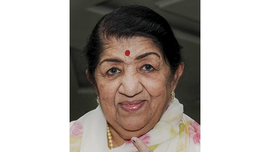 Lata Mangeshkar passed away on Sunday. Credit: PTI Photo