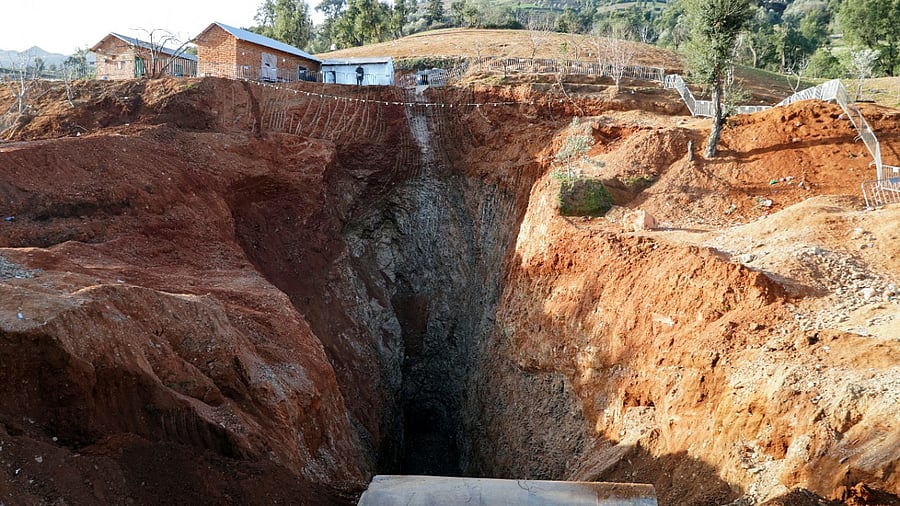 A view of the site where rescuers retrieved the body of 5-year-old child, Rayan Awram. Credit: Reuters Photo