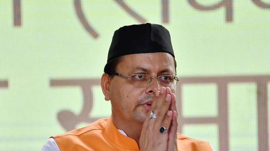 Uttarakhand CM Pushkar Singh Dhami. Credit: PTI Photo