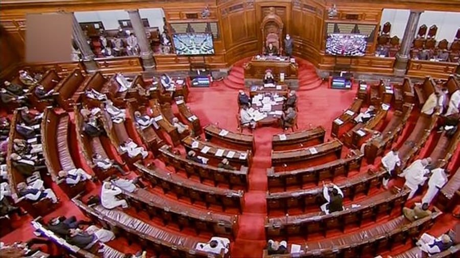 A view of the Rajya Sabha. Credit: PTI Photo