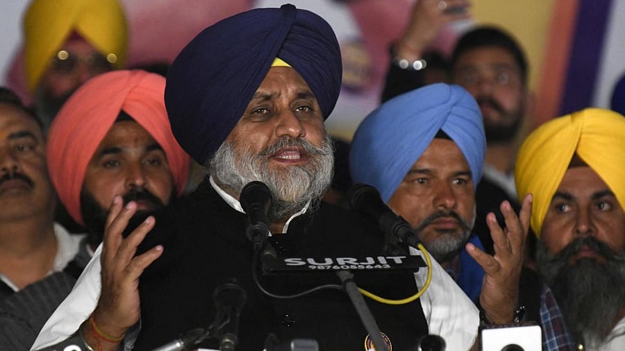 Sukhbir Singh Badal. Credit: PTI file photo