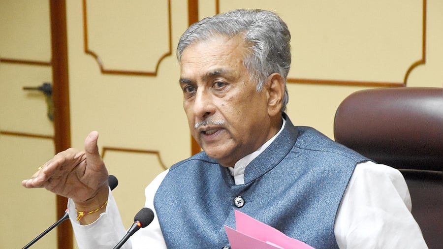 Karnataka Legislative Council chairperson Basavaraj Horatti. Credit: IANS Photo