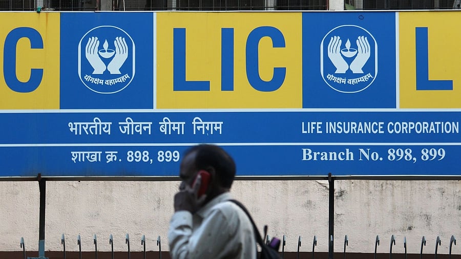 The LIC in its Draft Red Herring Prospectus (DRHP) has said the Insurance Regulatory and Development Authority of India (IRDAI) has stipulated that pension, group and life annuity funds to be invested in "Approved Investments", which include Central government securities, state government securities and other approved securities. Credit: Bloomberg File Photo