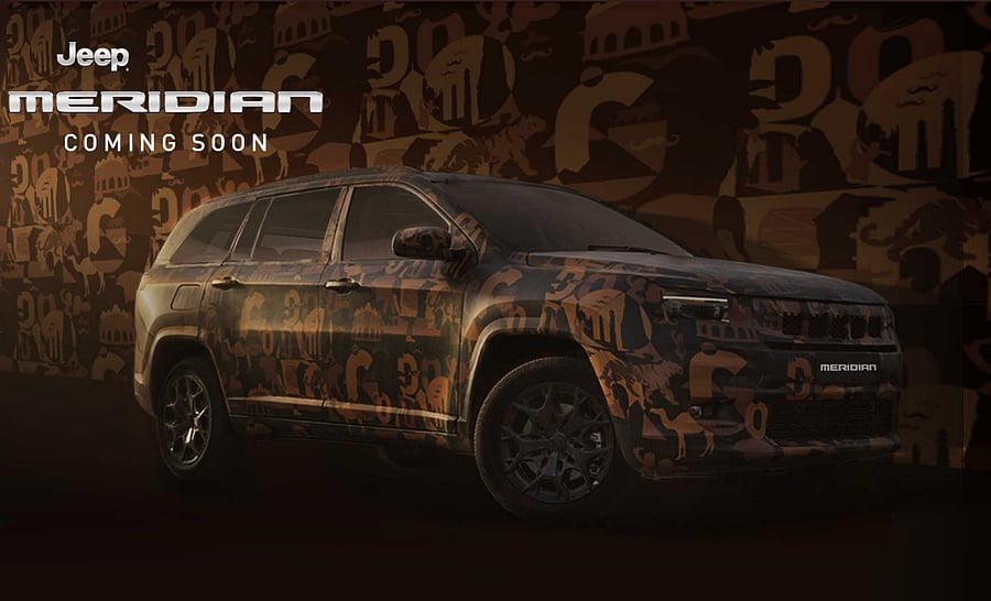 The 'Made in India' Jeep Meridian will be the company's first 7-seater SUV offering in the country. Credit: Twitter/@JeepIndia