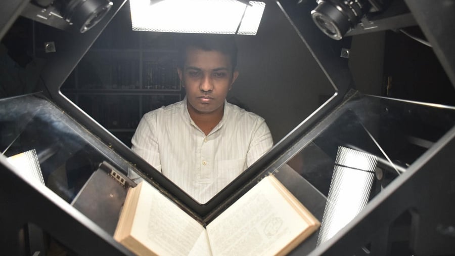 The digitisation of in-copyright material on a scale such as that of NLSIU has not been tried before in India. Credit: DH Photo/ BK Janardhan
