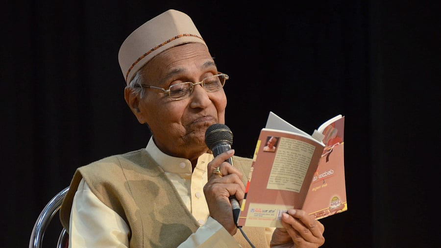 Kannada poet Nadoja Channaveer Kanavi. Credit: DH File Photo