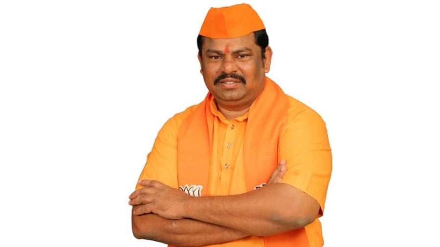 Telangana BJP MLA T Raja Singh. Credit: Facebook/RajaSinghHinduHero