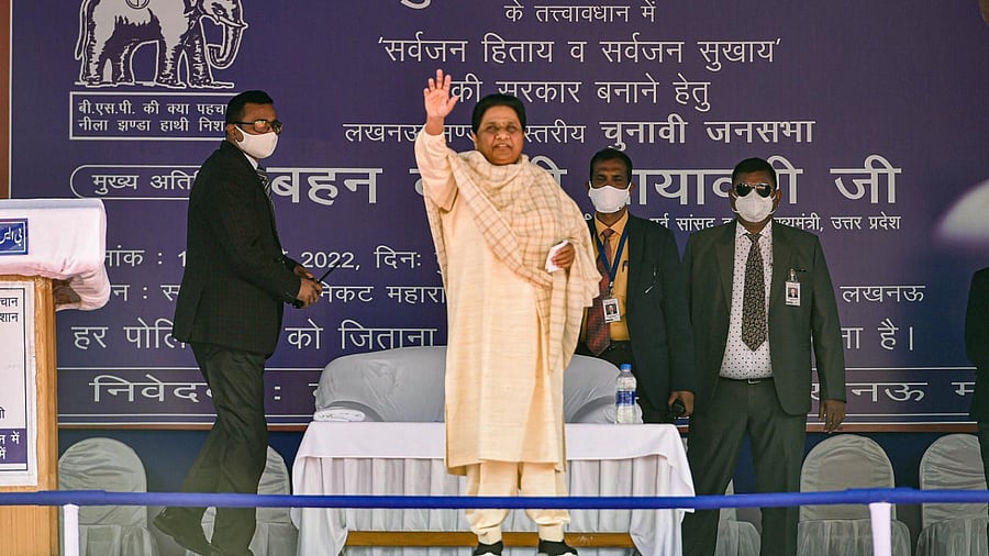 Mayawati claimed development works done by her government were derailed by SP and BJP governments in the state in the last 10 years. Credit: PTI