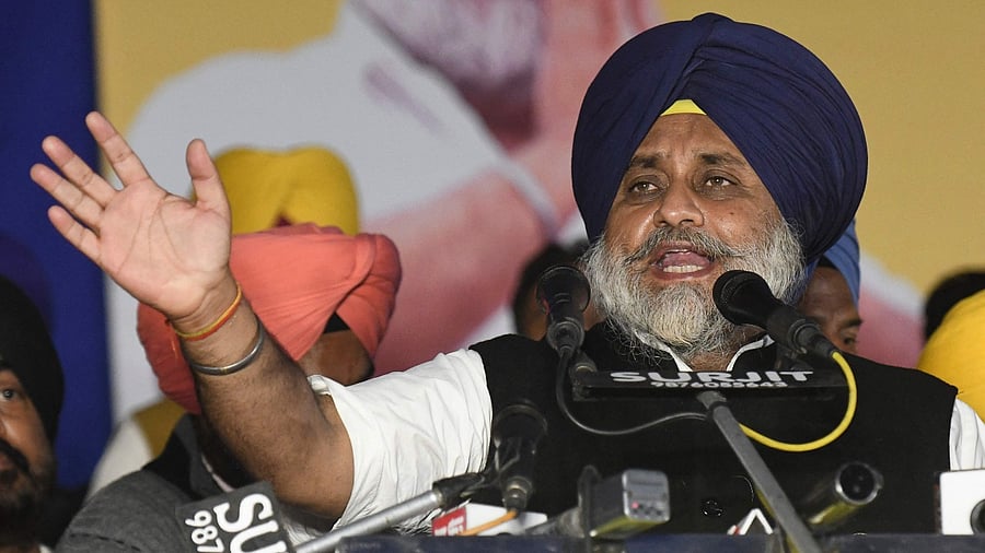 Shiromani Akali Dal (SAD) party president Sukhbir Singh Badal. Credit: AFP Photo