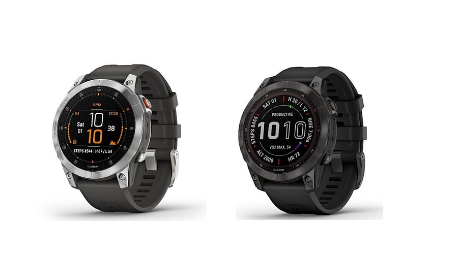 Garmin Epix (left) and Fenix 7 Sapphire Solar (right). Credit: Garmin India