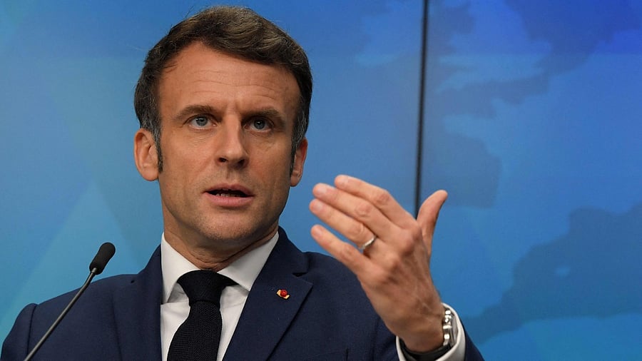 French President Emmanuel Macron. Credit: AFP File Photo