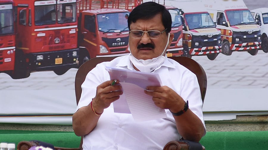 Home Minister Araga Jnanendra. Credit: DH Photo