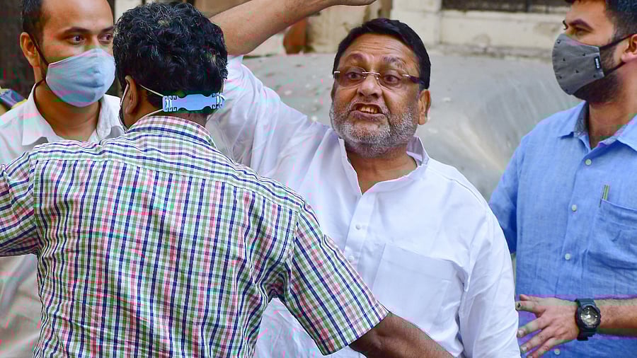 NCP leader and Maharashtra Minister Nawab Malik. Credit: PTI Photo