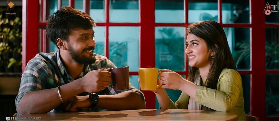 Dhanveerrah Gowda and Shree Leela in the film