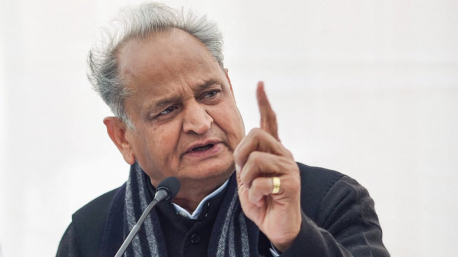 Rajasthan Chief Minister Ashok Gehlot. Credit: PTI File Photo