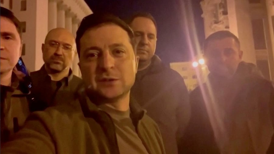 Unshaven, wearing a khaki jacket and flashing a smile, he told the nation that contrary to reports of him trying to flee, he was staying put in the capital. Credit: Reuters Photo